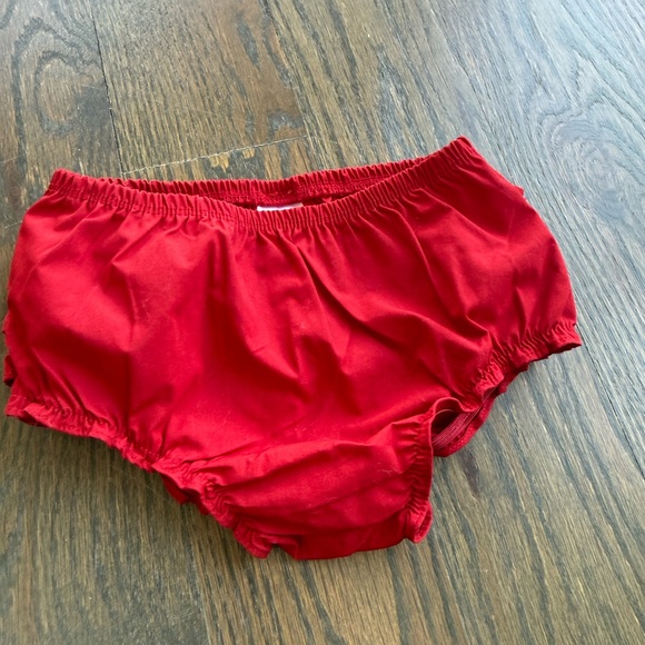 Ruffle Butts Bright Red Ruffle Diaper Cover - Picture 3 of 3